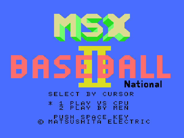 Play <b>MSX Baseball 2</b> Online